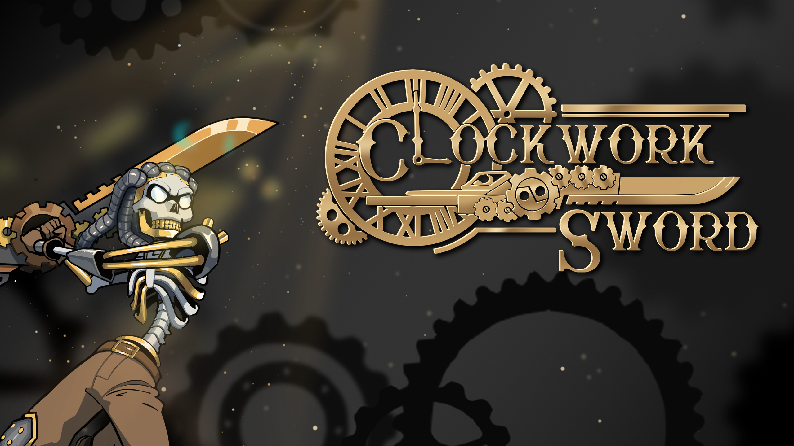 Title art for my game 'Clockwork Sword'