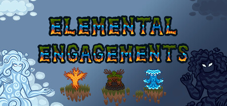 Title art for my game 'Elemental Engagements'