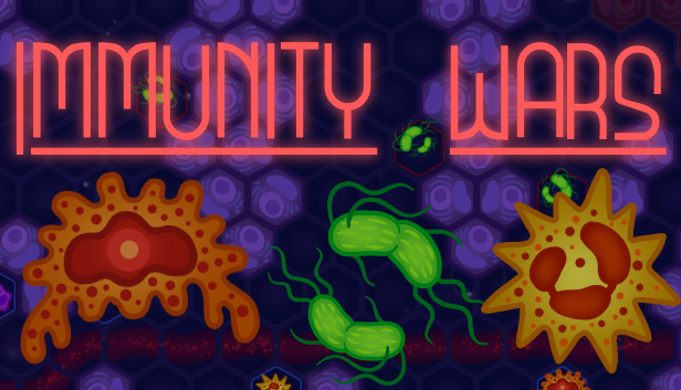 Title art for my game 'Immunity Wars'